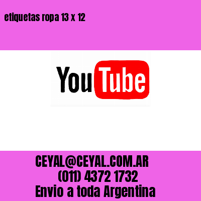 etiquetas ropa 13 x 12
