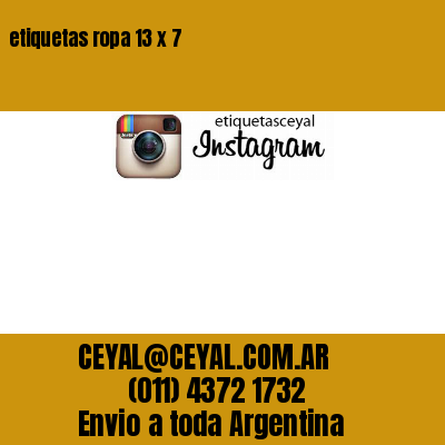 etiquetas ropa 13 x 7