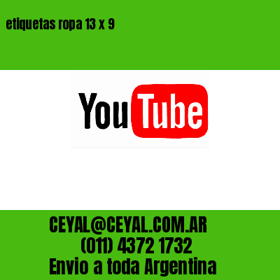 etiquetas ropa 13 x 9