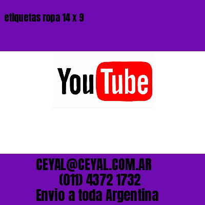 etiquetas ropa 14 x 9
