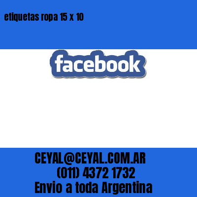 etiquetas ropa 15 x 10