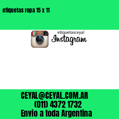 etiquetas ropa 15 x 11
