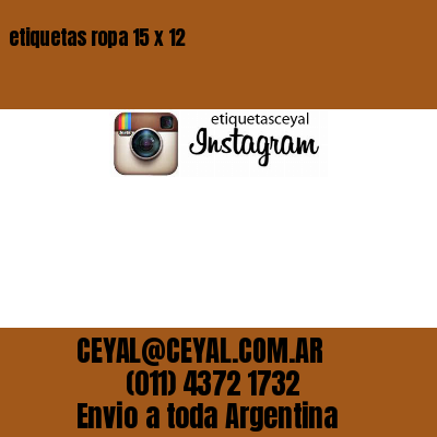 etiquetas ropa 15 x 12