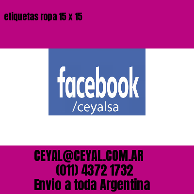 etiquetas ropa 15 x 15