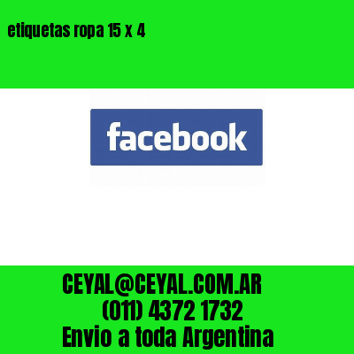 etiquetas ropa 15 x 4
