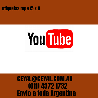 etiquetas ropa 15 x 8