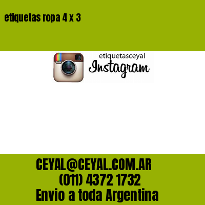 etiquetas ropa 4 x 3