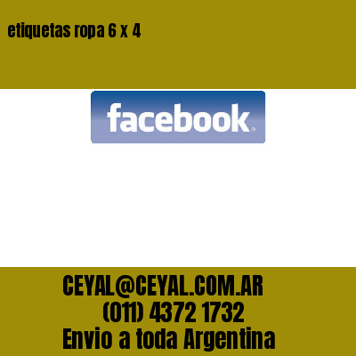 etiquetas ropa 6 x 4