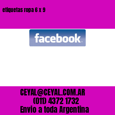 etiquetas ropa 6 x 9