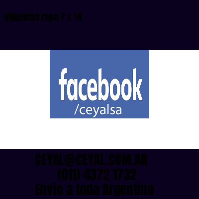 etiquetas ropa 7 x 14