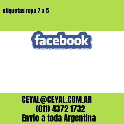 etiquetas ropa 7 x 5