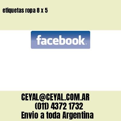 etiquetas ropa 8 x 5