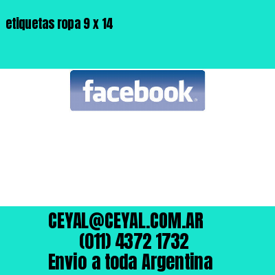 etiquetas ropa 9 x 14