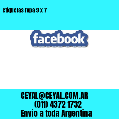 etiquetas ropa 9 x 7