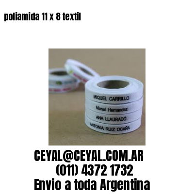 poliamida 11 x 8 textil