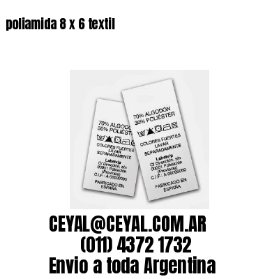 poliamida 8 x 6 textil