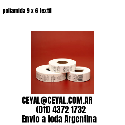 poliamida 9 x 6 textil