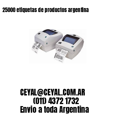 25000 etiquetas de productos argentina