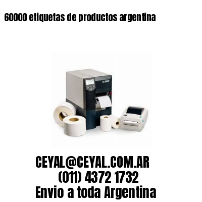 60000 etiquetas de productos argentina