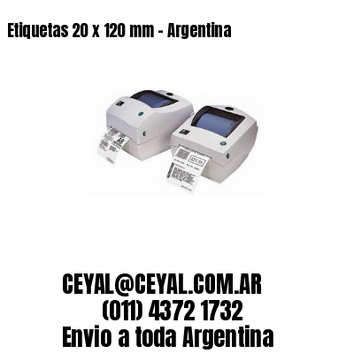 Etiquetas 20 x 120 mm – Argentina
