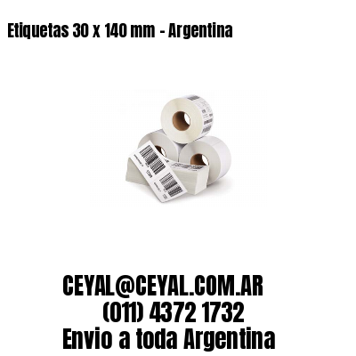 Etiquetas 30 x 140 mm – Argentina