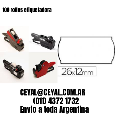 100 rollos etiquetadora