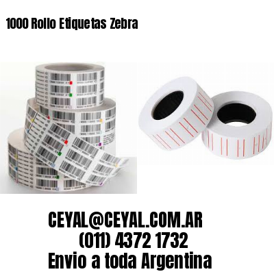 1000 Rollo Etiquetas Zebra