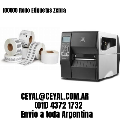 100000 Rollo Etiquetas Zebra
