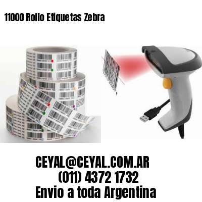 11000 Rollo Etiquetas Zebra