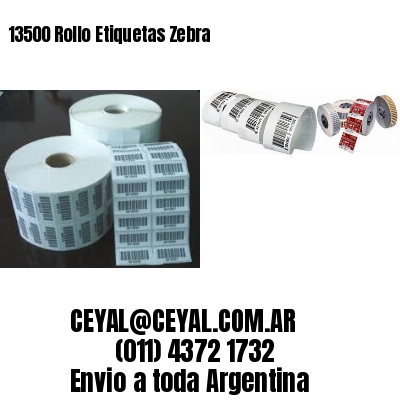 13500 Rollo Etiquetas Zebra