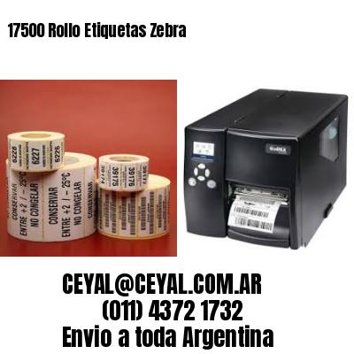 17500 Rollo Etiquetas Zebra