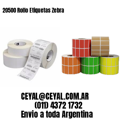 20500 Rollo Etiquetas Zebra