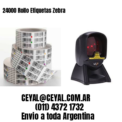 24000 Rollo Etiquetas Zebra