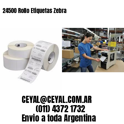 24500 Rollo Etiquetas Zebra