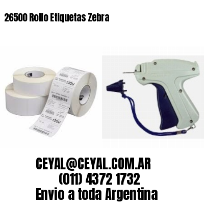 26500 Rollo Etiquetas Zebra