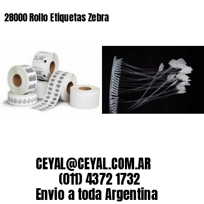 28000 Rollo Etiquetas Zebra