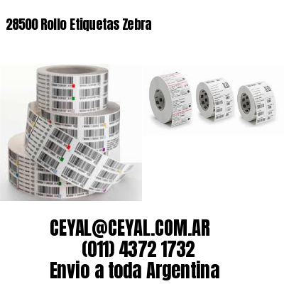 28500 Rollo Etiquetas Zebra