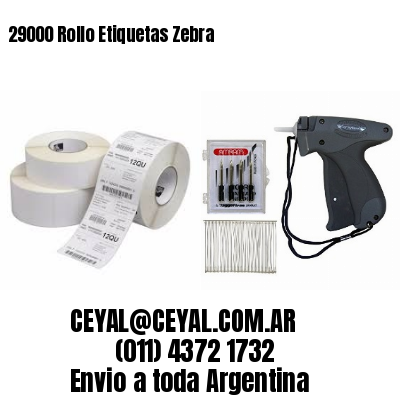 29000 Rollo Etiquetas Zebra