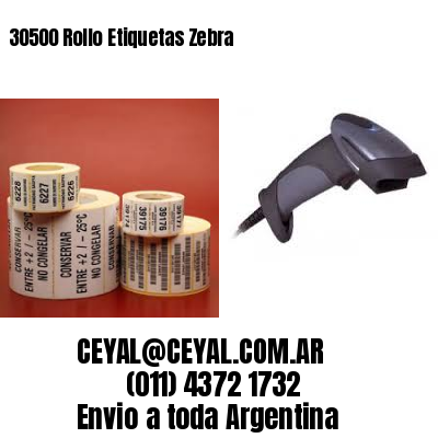 30500 Rollo Etiquetas Zebra