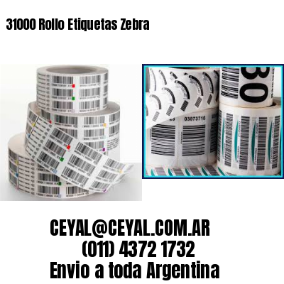 31000 Rollo Etiquetas Zebra
