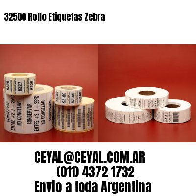 32500 Rollo Etiquetas Zebra