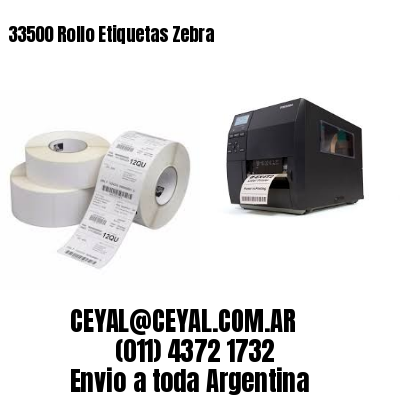 33500 Rollo Etiquetas Zebra