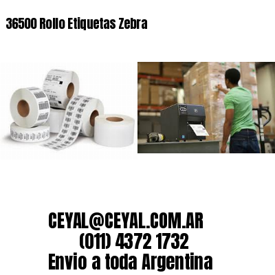 36500 Rollo Etiquetas Zebra