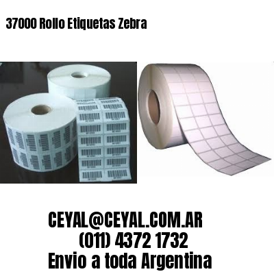 37000 Rollo Etiquetas Zebra