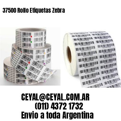 37500 Rollo Etiquetas Zebra
