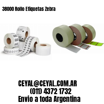 38000 Rollo Etiquetas Zebra