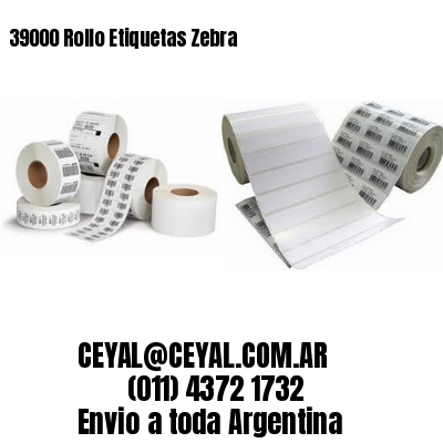 39000 Rollo Etiquetas Zebra