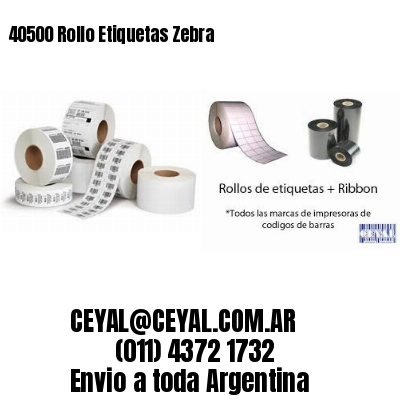 40500 Rollo Etiquetas Zebra