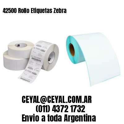 42500 Rollo Etiquetas Zebra