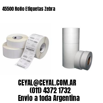45500 Rollo Etiquetas Zebra